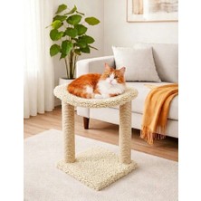 Turkuaz tırmalama tr992  hamaklı kedi  evi ve tırmalama tahtası