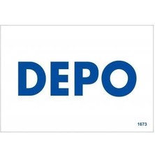 Mey Ithalat® Depo Uyarı Levhası 17,5X25 KOD:1673
