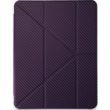 Hsc Bilişim Ipad 13 (2024) Kılıf Color Karbon Tablet Kılıfı - Derin Mor