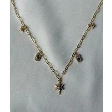 Stelle Jewelry Vip Taşlı Kuzey Yıldızı Kolye