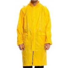 Mey Ithalat® Kapüşonlu Sarı Pvc Yağmurluk Xxl
