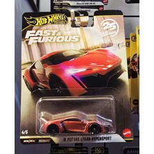 Hot Wheels Premium Fast & Fruious W Motors Lykan Hypersport Model Araba