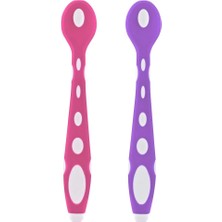 Mey Ithalat®  silikon Mama Kaşığı 563 Pembe Mor