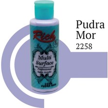 Mey Ithalat® Rich Multi Surface 2258 Pudra Mor Akrilik Boya 130 cc