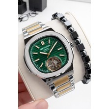 Lee Cooper Otomatik Erkek Kol Saati 50 mt Suya Dayanıklı Çelik Kordon Bileklik Hediyeli VS.BLKT.0900