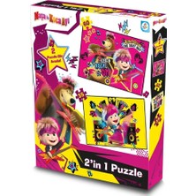 Mey Ithalat® Maşa ile Koca Ayı 2'li Puzzle