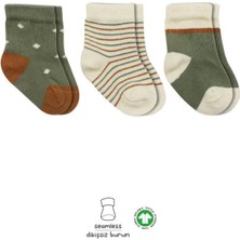 Mey Ithalat®   3'lü Penye Kız Soket Çorap 10112 Nil