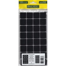 Mey Ithalat® Pacific 6025 Bl Yapışkanlı Keçe 25 mm x 25 mm Siyah