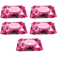Esranın Dünyası 5 Paket Red Rose Islak Havlu Mendil 90 Adet Kapaklı Gül Kokulu