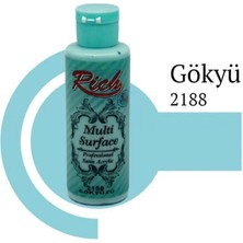 Mey Ithalat® Rich Multi Surface 2188 Gökyüzü Akrilik Boya 120 cc