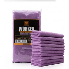 Work Stuff Mor Worker 10'lu Paket Mikrofiber Bez