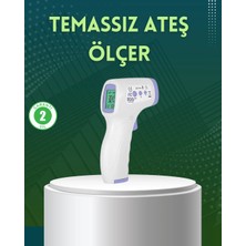 Mey Ithalat® Kızılötesi Temassız Ateş Ölçer LCD Ekranlı Hassas Termometre