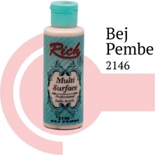 Mey Ithalat® Rich Multi Surface 2146 Bej Pembe Akrilik Boya 120 cc