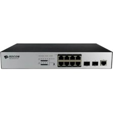Bdcom S2500-8P2S 8 Port 10/100/1000 8 Port Poe 2 x Sfp 140W Layer 3 Yönetilebilir Rack Mount Swıtch