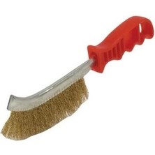 Mey Ithalat® Eğri Saplı Tel Fırça Tek Sıra ( Plastik Saplı)