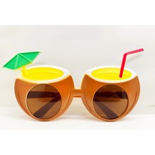 Mey Ithalat® Hindistan Cevizi Tropikal Hawaii Yaza Merhaba Parti Gözlüğü