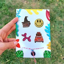 toptanbuldum 4'lü Ahşap Rozet Marteniçka Bileklik Hediyeli -Çanta-Broş-Aksesuar