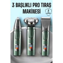 Mey Ithalat® 3 Başlıklı Profesyonel Saç ve Sakal Bakım Seti Vücut, Burun ve Kulak Tüy Alma