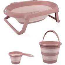 Mey Ithalat®  katlanır Banyo 3'lü Küvet Seti 765 Somon