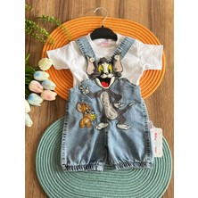 Saye Kids Erkek Bebek Tom Jery Salopet Takım
