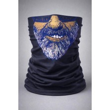 Mey Ithalat® Sakallı Yüz Desenli Baf – Çok Amaçlı Boyunluk &amp; Maske 1 No