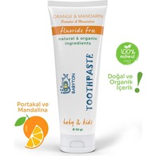 Mey Ithalat®   Organik Doğal Portakal & Man A Aromalı Diş Macunu 50 gr