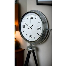 Mey Ithalat® Krom Sade & Şık Tripod Ayaklı Saat