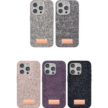 Mey Ithalat®  iPhone 14 Pro Bright Simli Kapak - Gümüş
