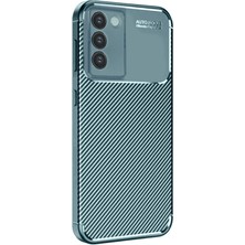 Mey Ithalat®  Vivo V30 Lite 4g Kılıf Auto Focus Karbon Kapak - Koyu Yeşil