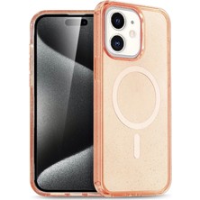 Mey Ithalat®  iPhone 12 Kılıf Star Magsafe Kapak - Turuncu