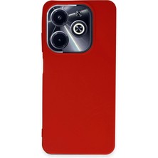 Mey Ithalat®  Infinix Hot 40I Kılıf First Silikon - Kırmızı