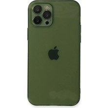 Mey Ithalat®  iPhone 12 Pro Kılıf Fly Lens Silikon - Yeşil