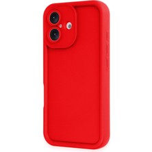 Mey Ithalat®  iPhone 16 Kılıf Viera Silikon - Kırmızı
