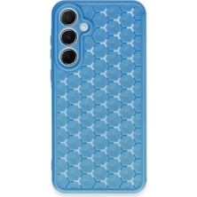 Mey Ithalat®  Samsung Galaxy A55 5g Kılıf Petek Silikon Kapak - Mavi