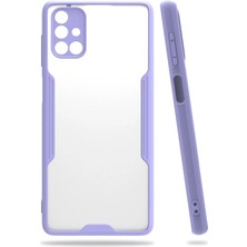 Mey Ithalat®  Samsung Galaxy M51 Kılıf Platin Silikon - Lila