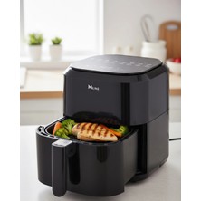 Mey Ithalat® Dokunmatik Kontrollü 4l Yağsız Sıcak Hava Fritözü 1360W