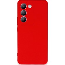 Mey Ithalat®  Vivo V30 Lite 4g Kılıf First Silikon - Kırmızı