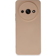 Mey Ithalat®  Xiaomi Redmi A3 4g Kılıf Nano Içi Kadife Silikon - Pudra