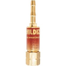 Mey Ithalat® Yıldız 1118 Alev Emniyet Valfi Hamlaç Arkası Için Yanıcı Gaz