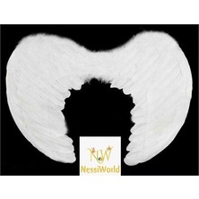 Mey Ithalat® Beyaz Renkli Küçük Boy Bebek Melek Kanadı 30X45 cm