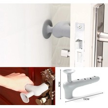 Mey Ithalat® Silikon Duvar Koruyucu Kapı Stoperi Gri