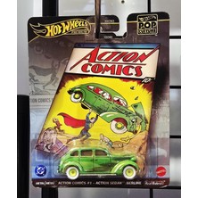 Hot Wheels Premium Pop Culture Action Comic #1 Action Sedan-Berline Model Araba