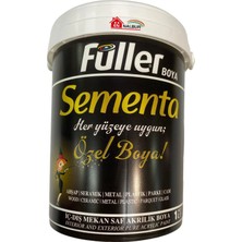 Mey Ithalat® Sementa Özel Su Bazlı Saf Akrilik Boya 1 Litre Bej Beyaz