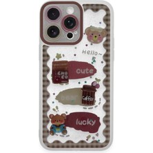 Mey Ithalat®  iPhone 14 Pro Kılıf Sweet Desenli Silikon Kapak - Şeffaf