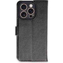 Mey Ithalat®  iPhone 16 Pro Kılıf Trend S Plus Kapaklı Kılıf - Siyah