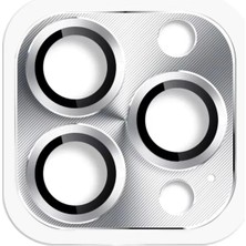 Mey Ithalat®  iPhone 16 Pro Max Pers Alüminyum Kamera Lens - Gümüş