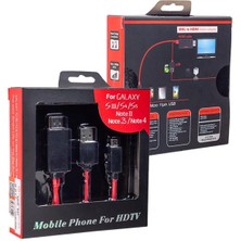 Pazarcan Micro USB S3-S4 Hdmı Tv Bağlantı Kablosu Mhl Kit