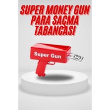 Mey Ithalat® Para Saçma Tabancası Kırmızı Para Fırlatma Oyuncağı Parti Eğlencesi