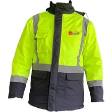 Mey Ithalat® Reflektörlü Parka Sarı Lacivert Small