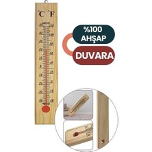 Mey Ithalat® Termometre  - Ahşap Duvar Termometresi